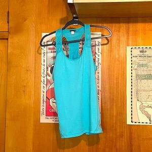 Adidas - Thin Lightweight Breathable Racerback Workout Tank in Seafoam Blue